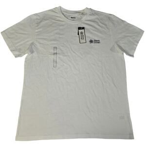 Alpine Design T Shirt Mens L Rocky Mountains Colorado Graphic White NWT